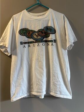 VTG Arizona Graphic Short Sleeve T-Shirt - White